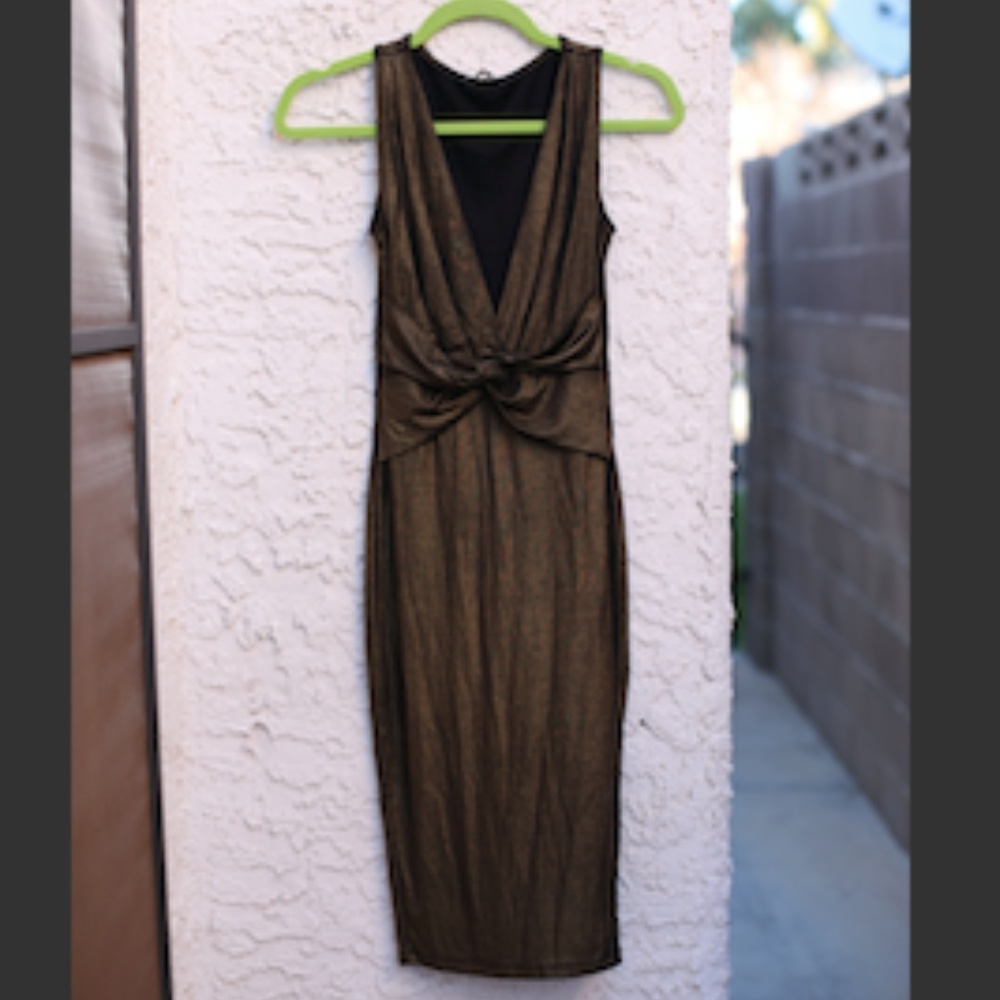 Gold Bodycon Dress